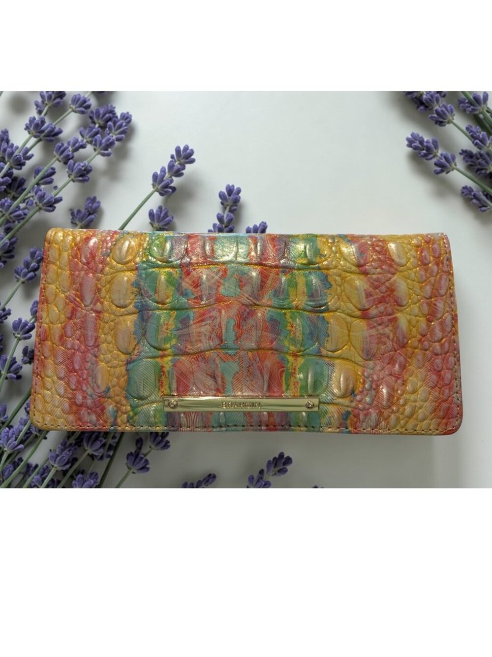 Brahmin Melbourne ADY Wallet - Genuine leather - Saltwater Taffy - NWOT